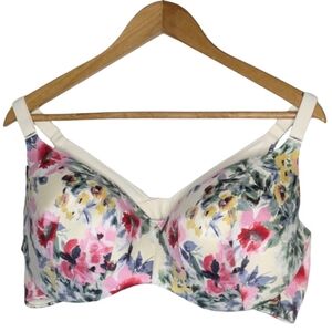 Cacique Lightly Lined Full Coverage Floral Bra